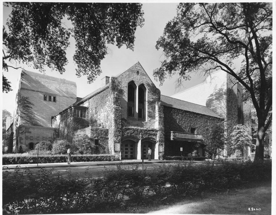 Scott Hall, Exterior: North Elevation (Cahn Auditorium)