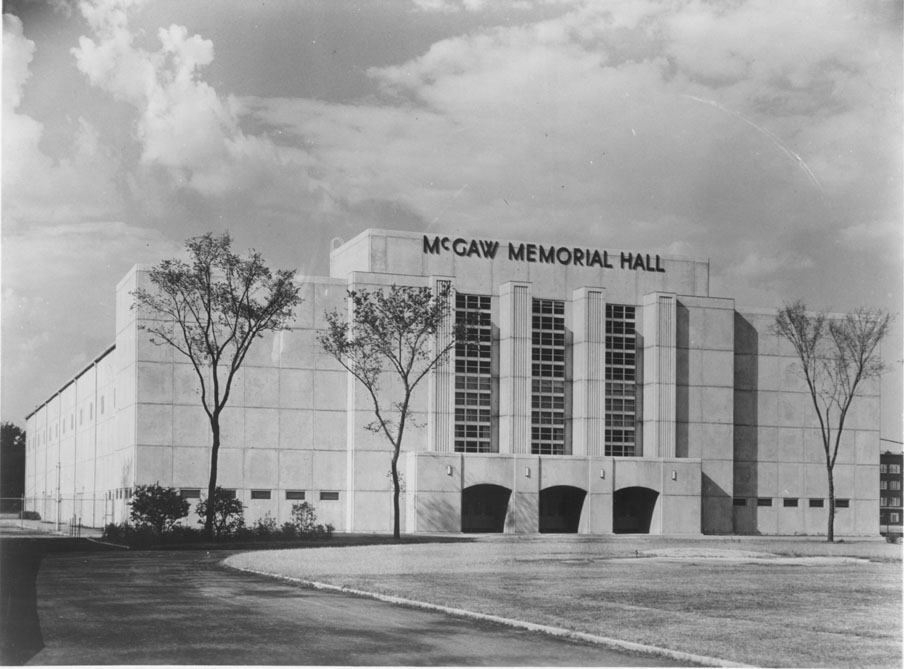 McGaw Memorial Hall, Exterior