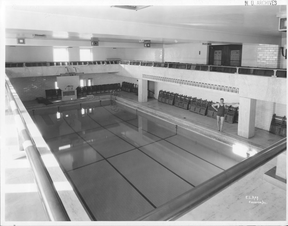 Patten Gym (Old), Interior: Swimming Pool
