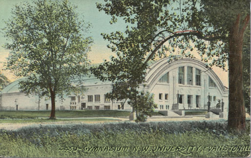 Patten Gym (Old), Exterior: Postcard
