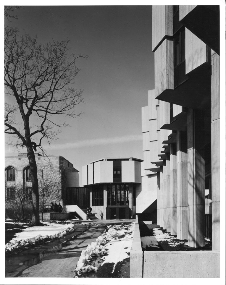 University Lib., Exterior: Lantern Entrance from South