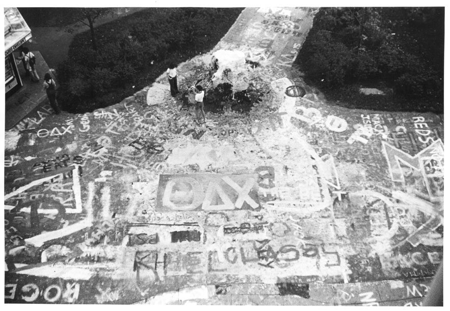 The Rock: With painted sidewalks