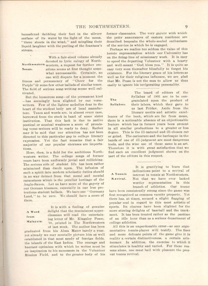 The Rock, Clippings: (second page) "The Senior Gift"