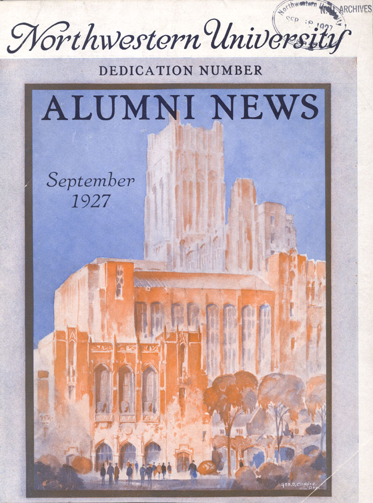 Mont. Ward, Dedication: Cover of Alumni News