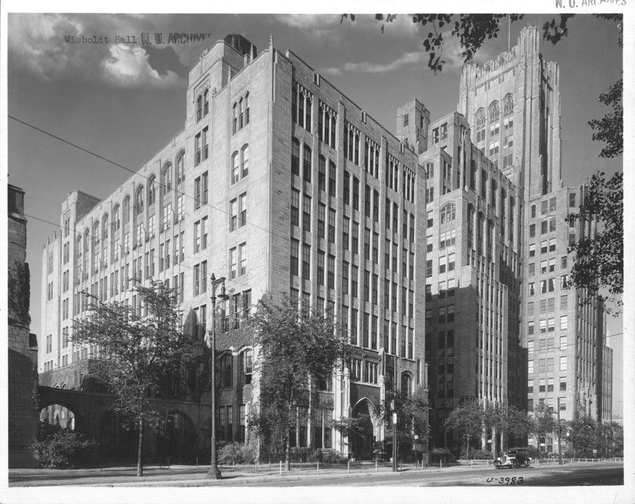 Wieboldt Hall, Exterior: View with One Car in Front