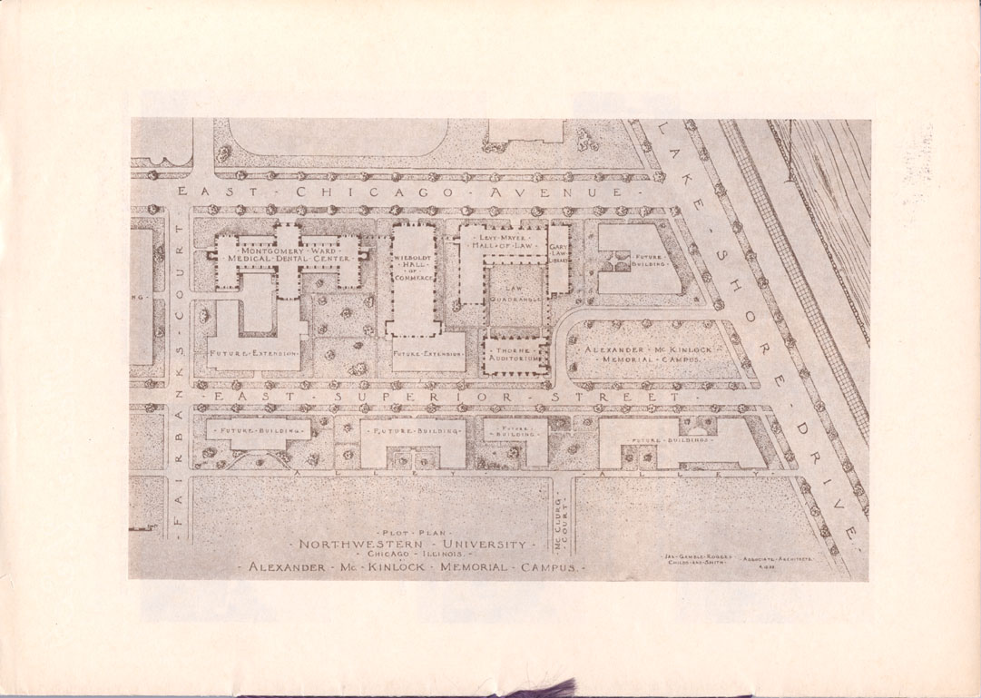 Chicago Campus: Map, circa 1961
