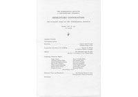 Technological Institute: Dedicatory Convocation program