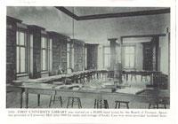 University Hall, Interior: First University Library