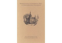 University Hall: Rededication Program