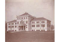 Lunt Library, Exterior, with Bicycle