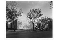 Patten Gym (New), Exterior: With Cars