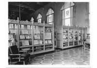 Deering Lib., Interior: Exhibit Cases