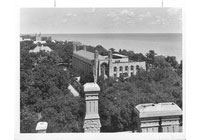 Deering Lib., Exterior: Aerial View of Campus, 1944