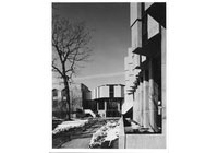 University Lib., Exterior: Lantern Entrance from South