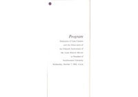 Lakefill Campus, Dedication: Program
