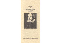 Shakespeare Garden: front of Garden Club Brochure