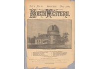 Dearborn Observ., Exterior: Cover of Northwestern Magazine, 1889